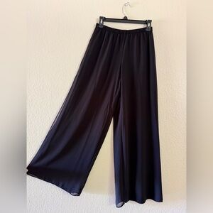 Roz & Ali Black Wide Leg Pants High Waisted
